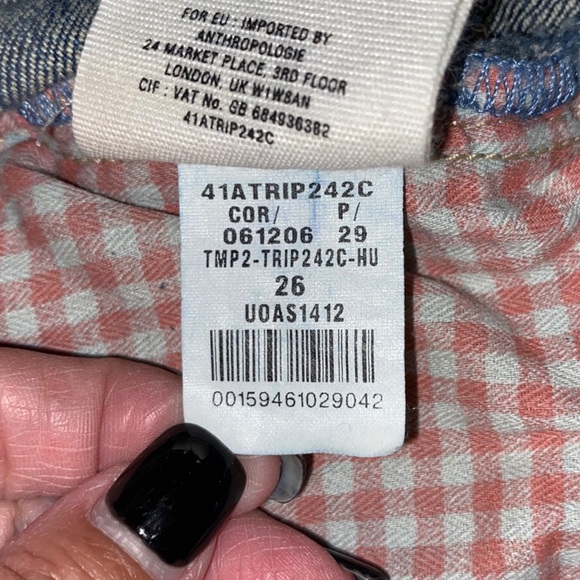 PILCRO & THE LETTERPRESS Anthropologie Denim Shorts Size 26 - Picture 7 of 10